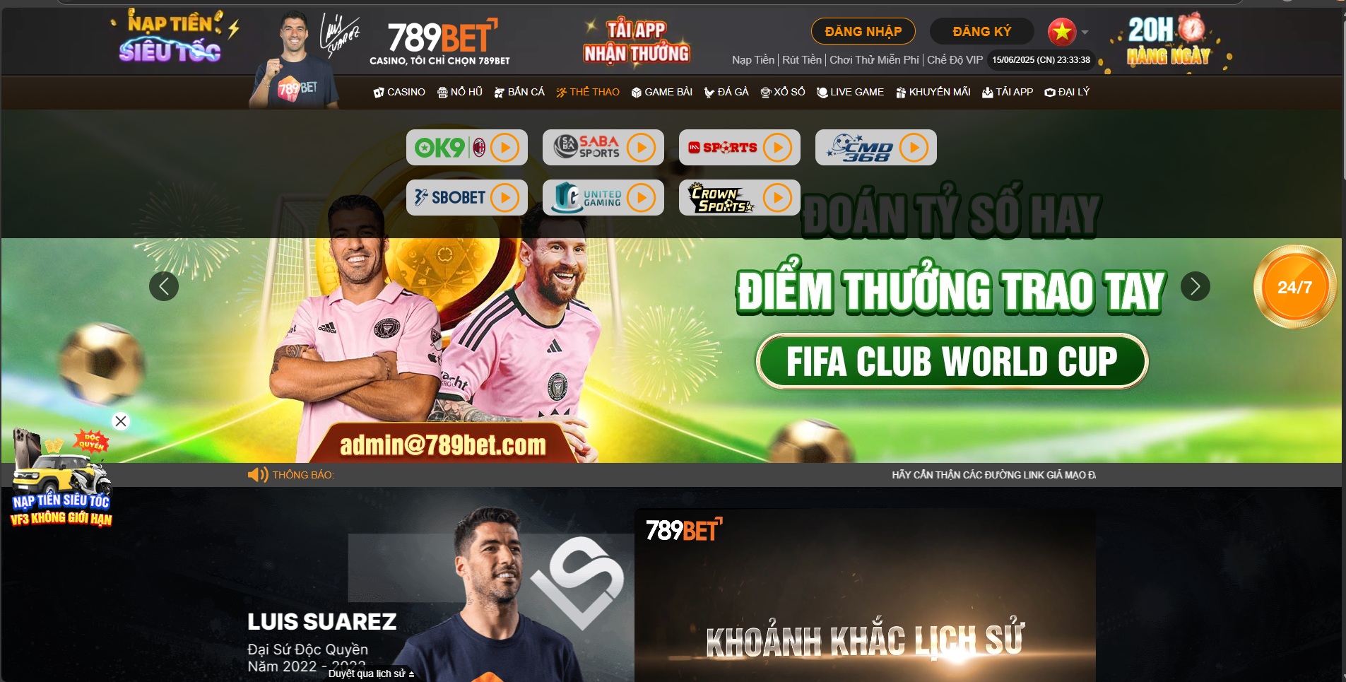 Giao diện sảnh thể thao của 789bet