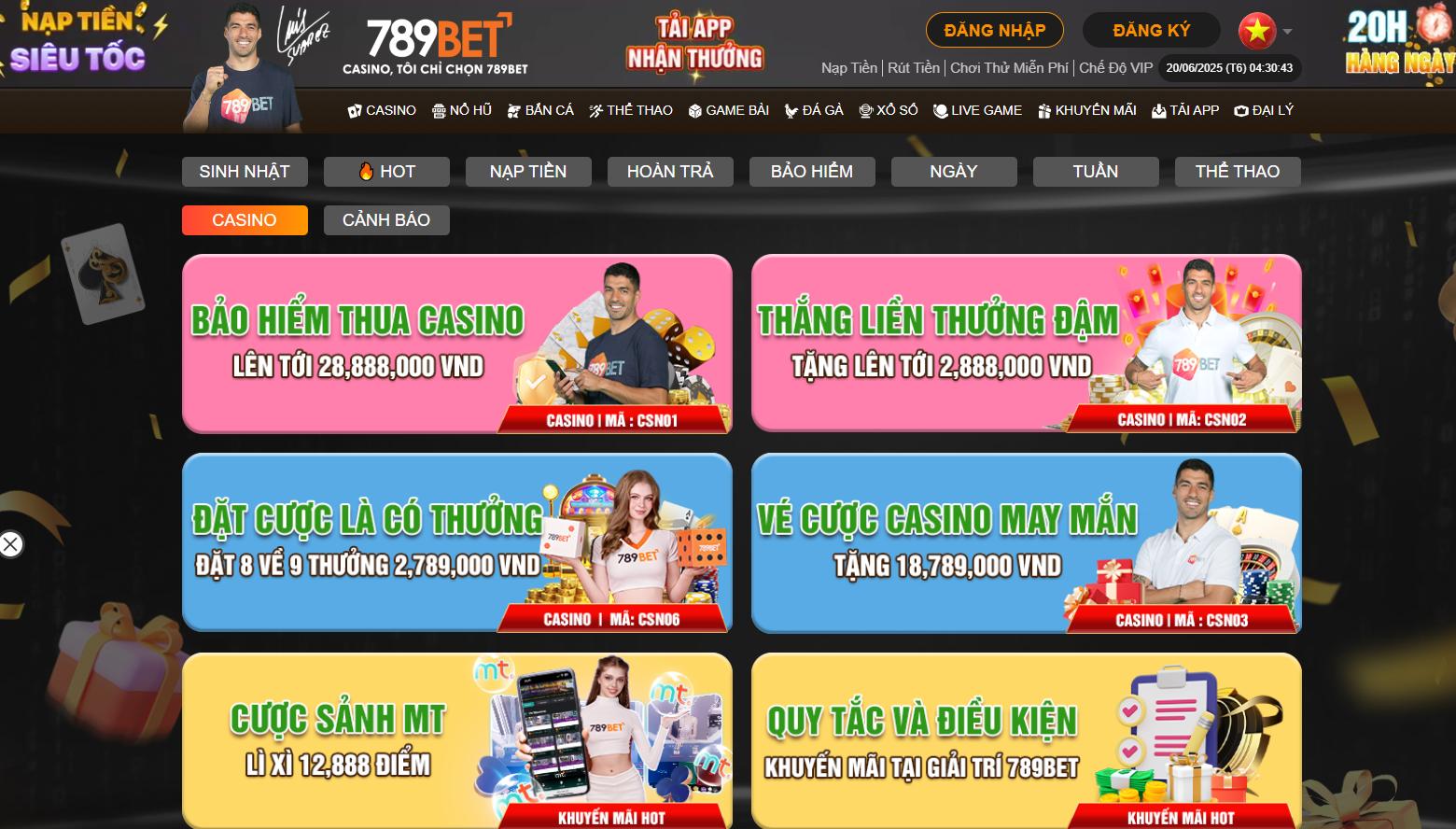 Khuyến mãi hấp dẫn tại casino 789bet.