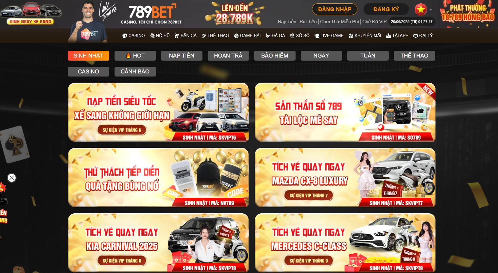 Khuyến mãi mừng sinh nhật thành viên tại 789bet