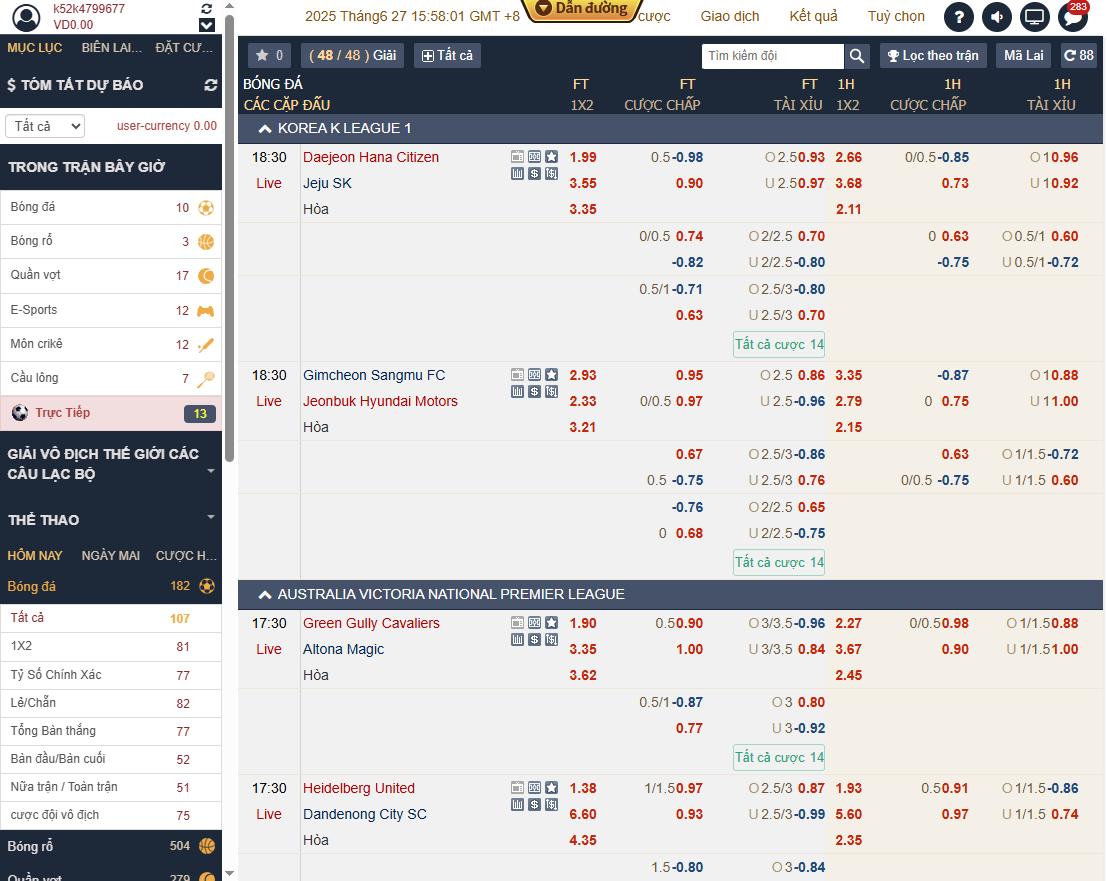 Sảnh CMD thể thao tại 789bet
