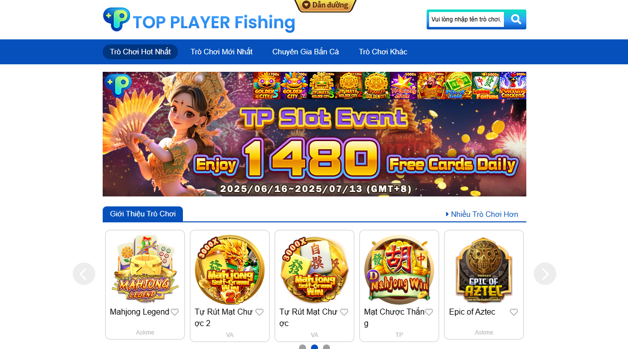 Giao diện sảnh TP bắn cá trên 789bet.