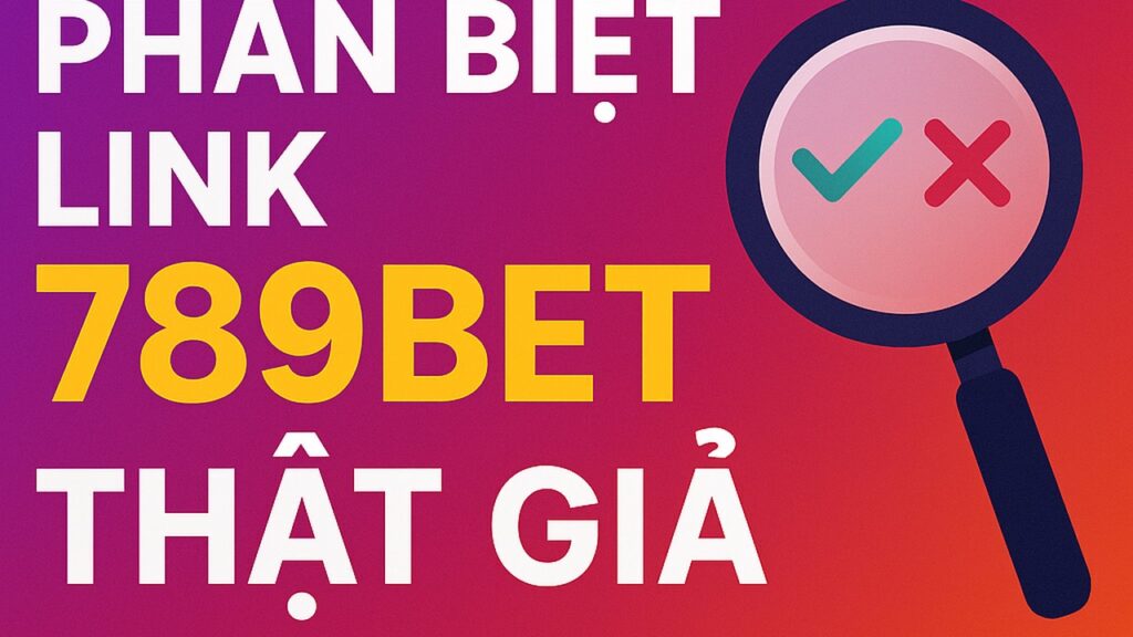 Phân biệt link 789BET thật giả